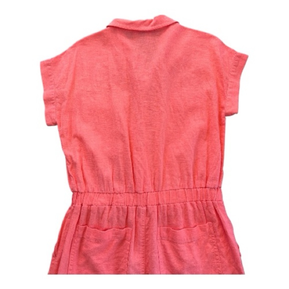 🆕 NWOT Universal Thread coral pink linen blend romper | size 2 - Picture 5 of 8